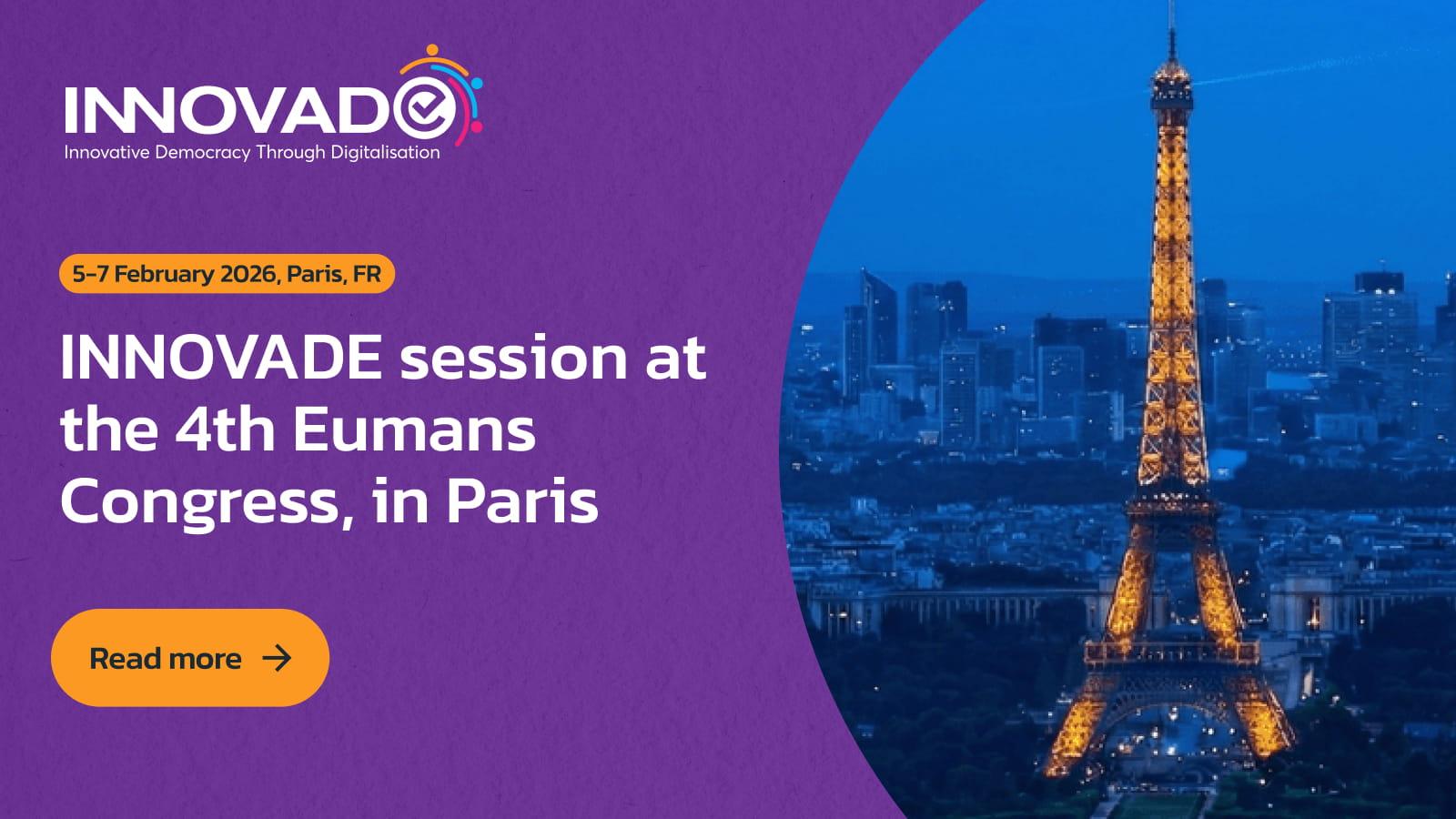 Eumans banner with Paris photo